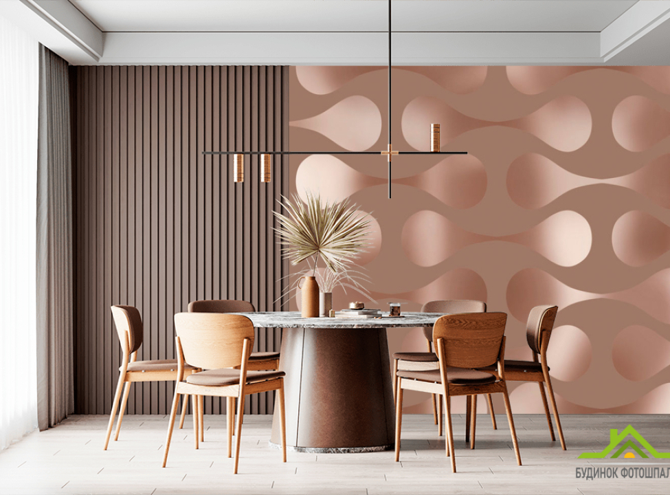 выбрать Фотообои Коричневая 3Д стена Фотообои Хай Тек на стену