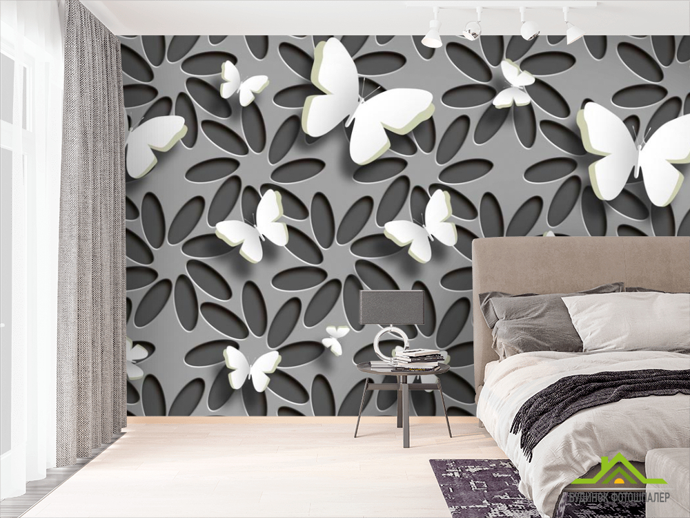 3д фотообои Бабочки