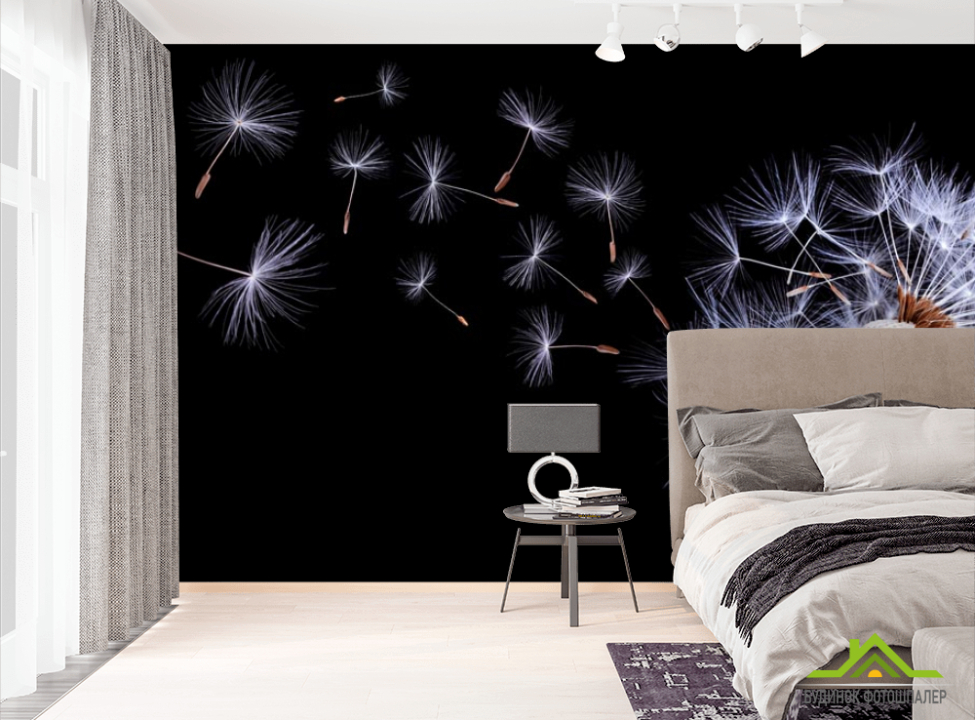 выбрать Фотообои ветер дует на одуванчик Фотообои Одуванчики на стену