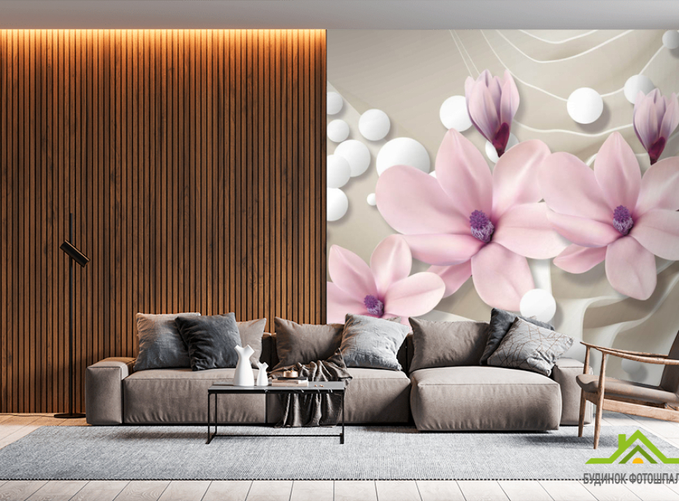 выбрать Фотообои 3д магнолии Фотообои Цветы на стену