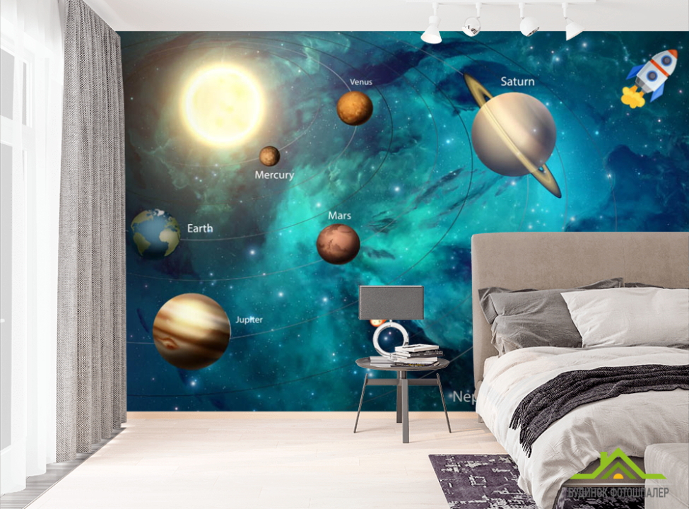 выбрать Фотошпалери планети Сонячної системи Фотошпалери Космос на стіну