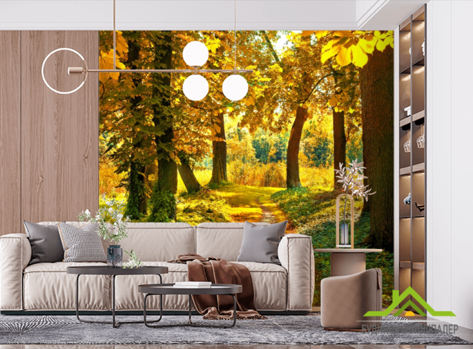 выбрать Фотошпалери доріжка в осінньому лісі Фотошпалери Природа на стіну
