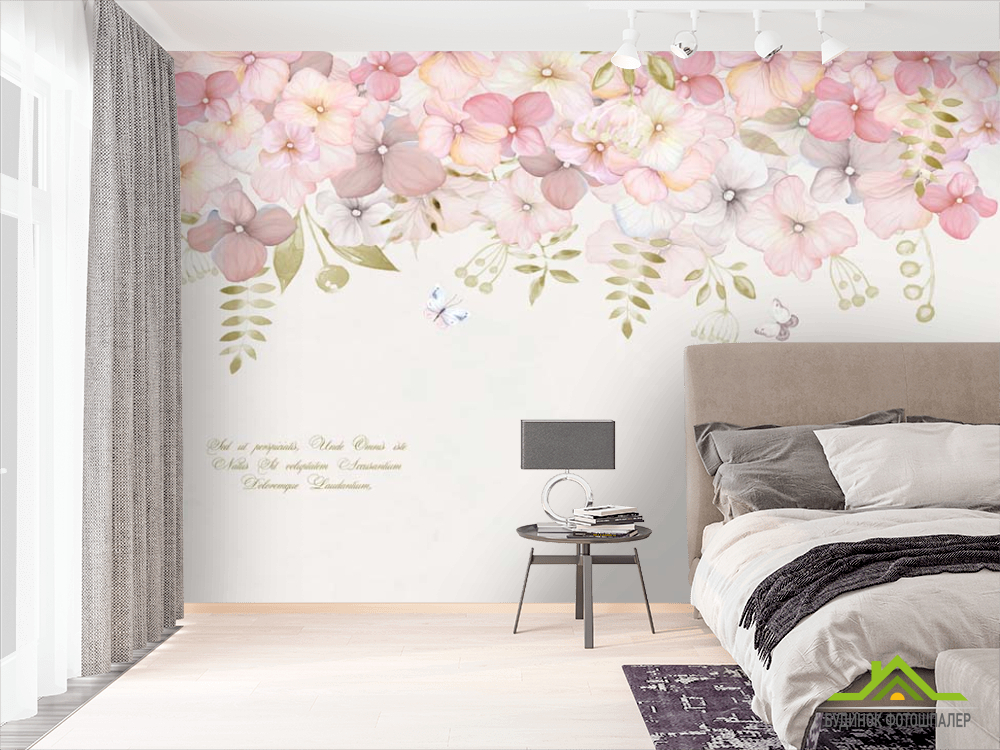 Фотообои Цветы под потолком