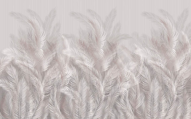 Фотошпалери бежеві листя тропічні