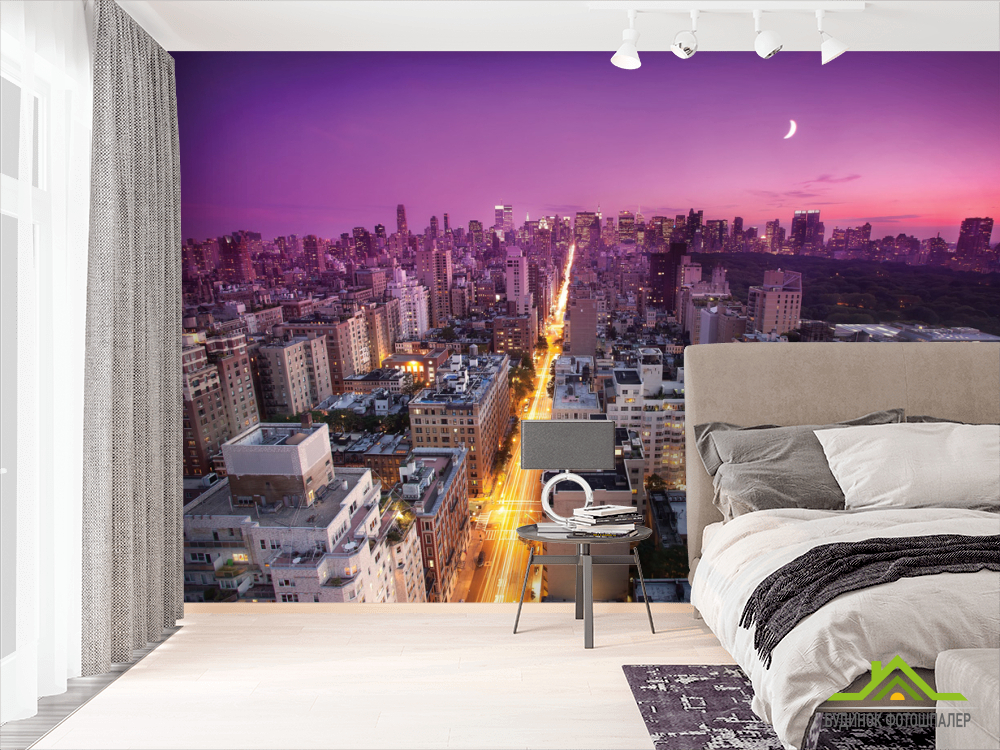 Вид на ночной город