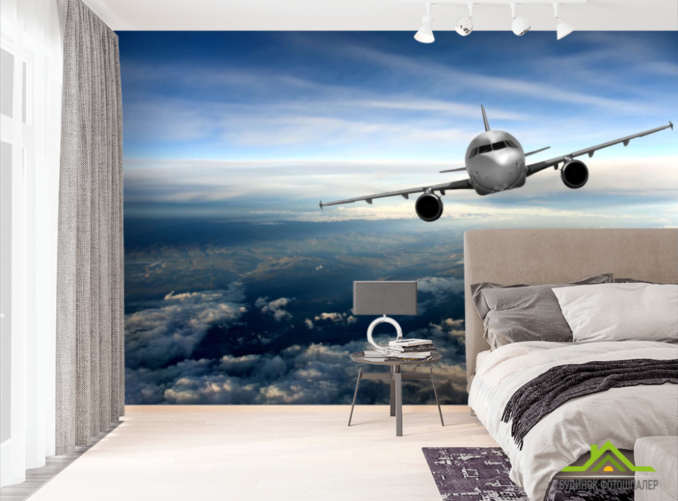 выбрать Фотошпалери літак над хмарами Фотошпалери Природа на стіну