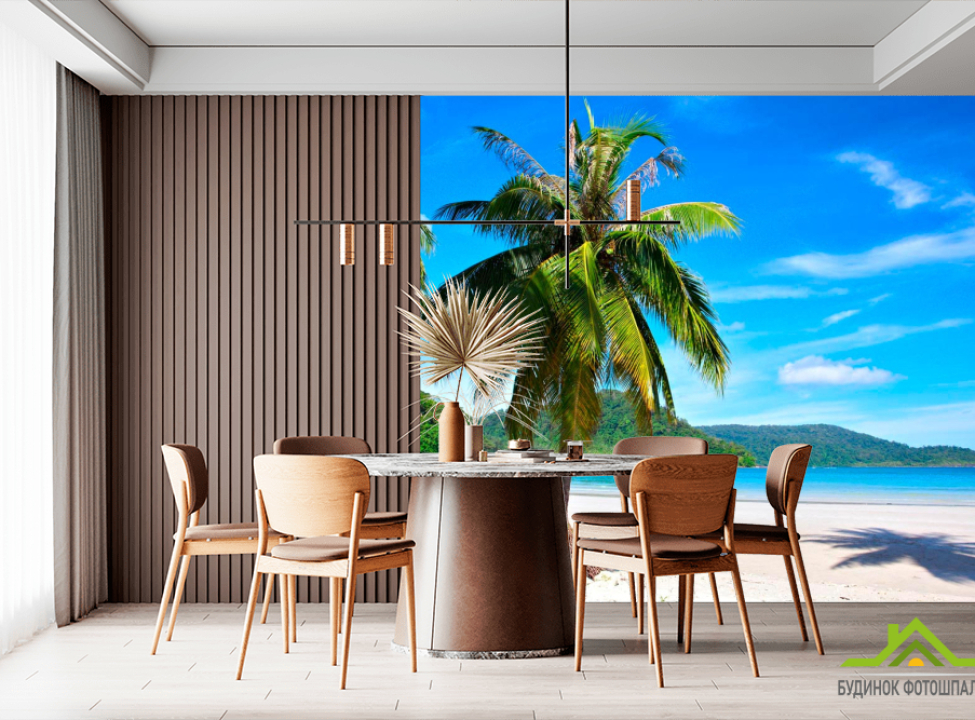 выбрать Фотообои Пальма на пляже Фотообои Море на стену