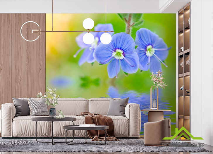 Фотошпалери Блакитні квіти