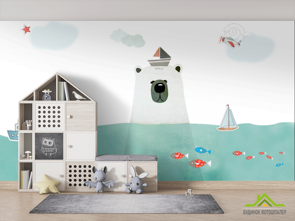 Фотообои Медведь в воде