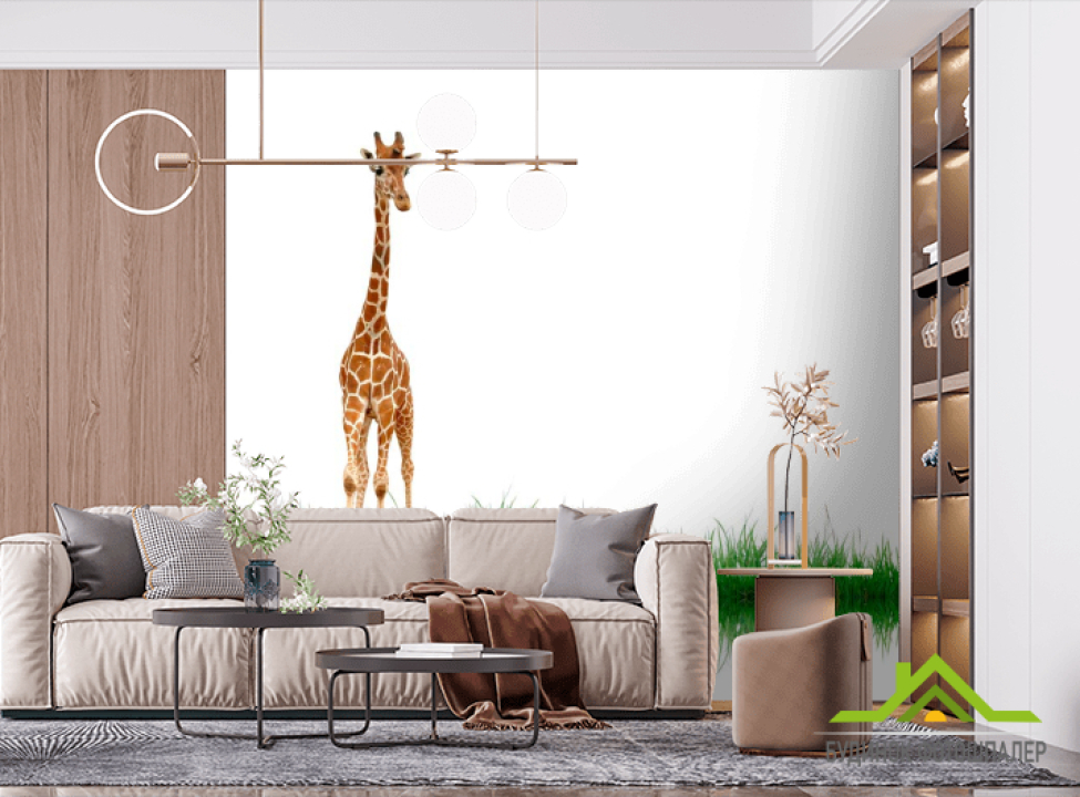 выбрать Фотошпалери Жираф біля води Фотошпалери Жирафи на стіну