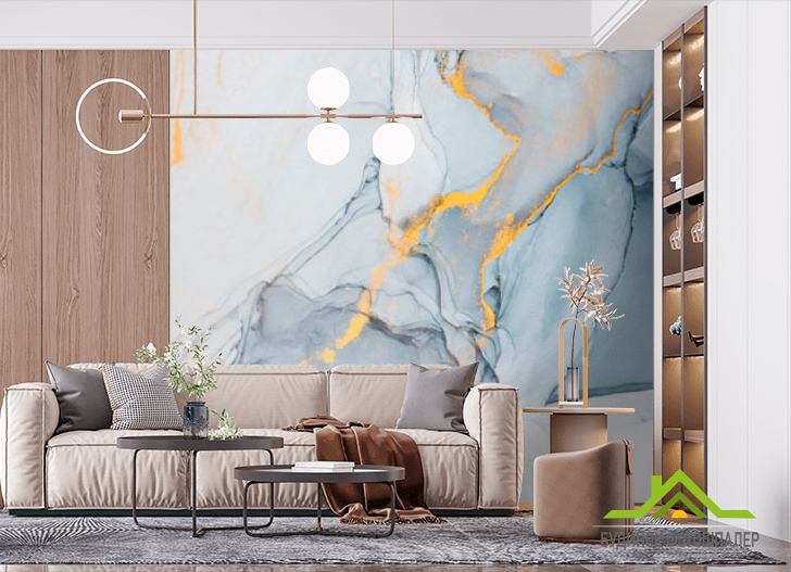 Фотошпалери Флюїд з золотом