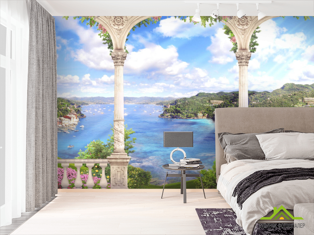 Фотошпалери Арки з пейзажом