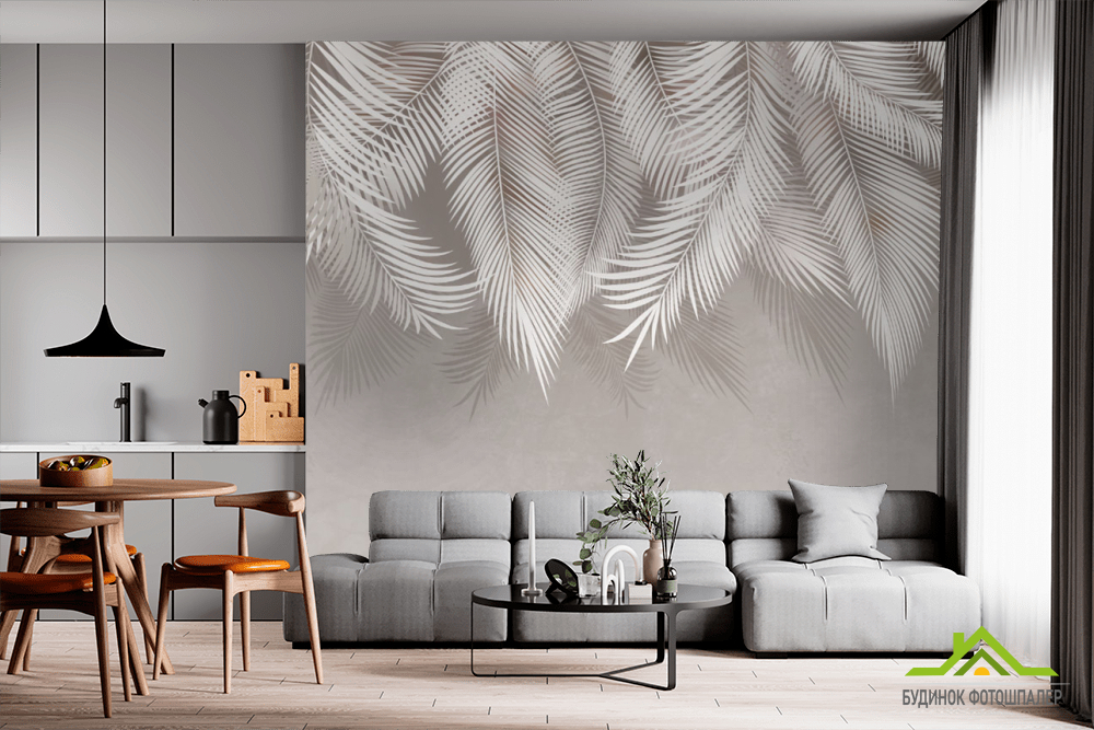 Фотошпалери тропічні листя