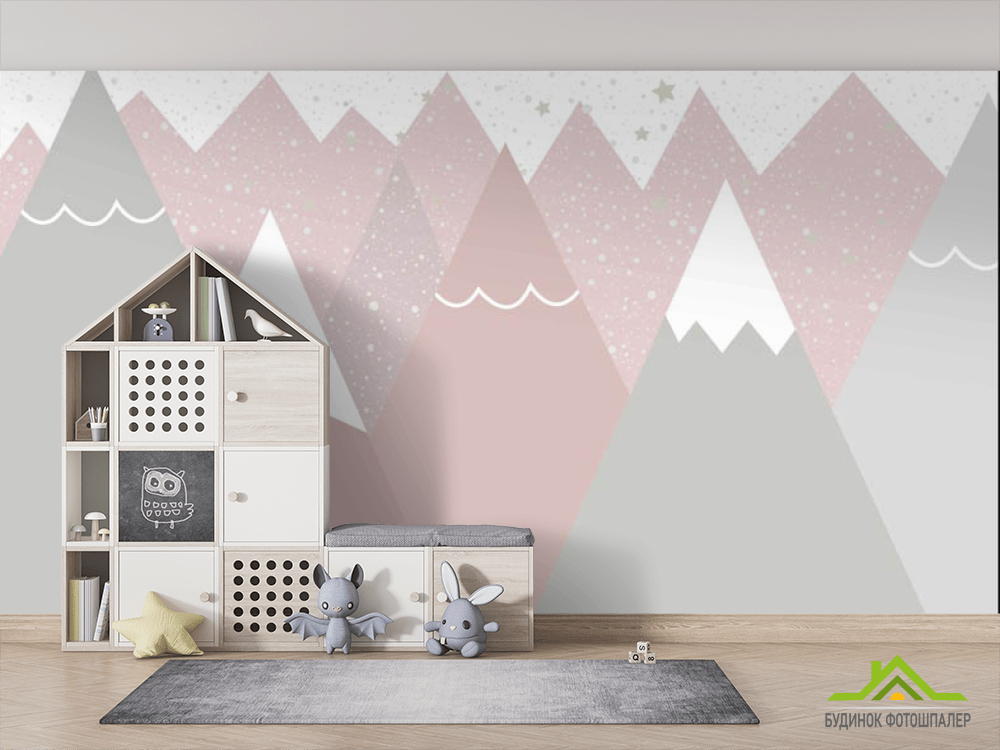 Фотообои Розовые горы