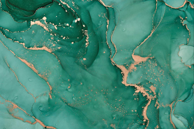 Фотошпалери Бірюзовий флюїд