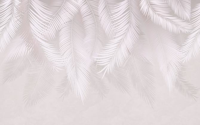 Фотошпалери сірі листя на стіну