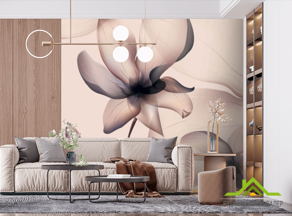 выбрать Фотошпалери Абстрактний 3д квітка Фотошпалери 3Д на стіну