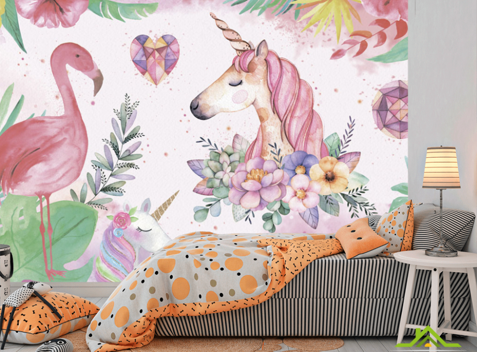 выбрать Фотообои Фламинго детские Фотообои для девочек на стену