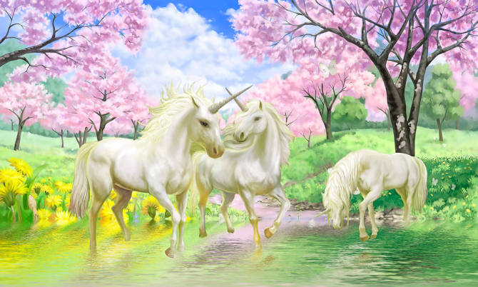 Фотообои Единороги детские