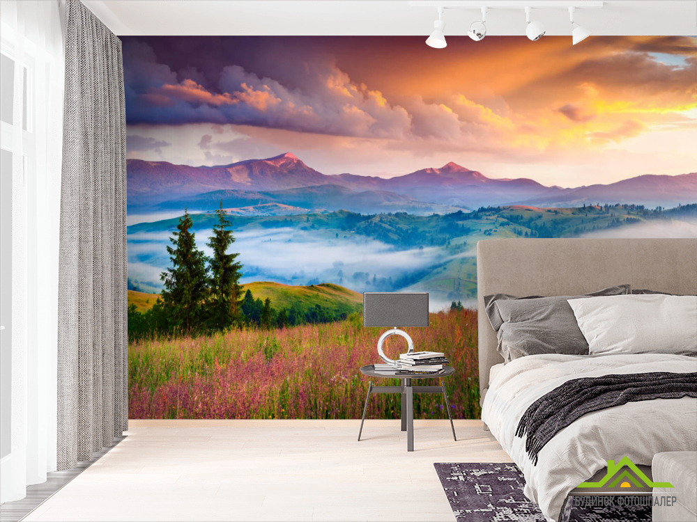 Фотошпалери барвисті гори
