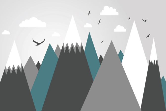 Фотошпалери Гори для дитячої