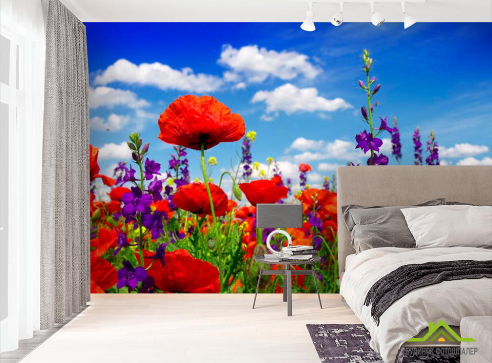 выбрать Фотообои Маки Фотообои Цветы на стену