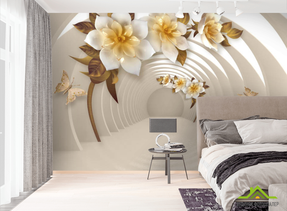 выбрать Фотошпалери квіти і тунель Фотошпалери різні на стіну