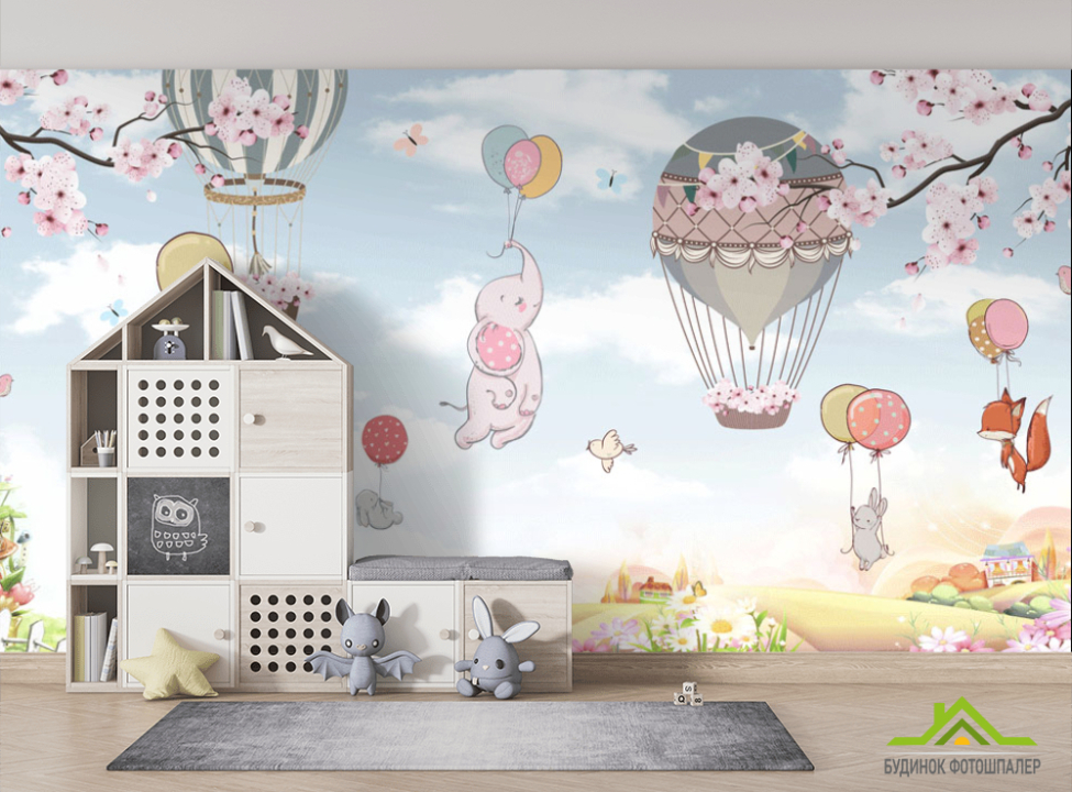 выбрать Фотошпалери Звіринець на кулях Фотошпалери Little kids на стіну