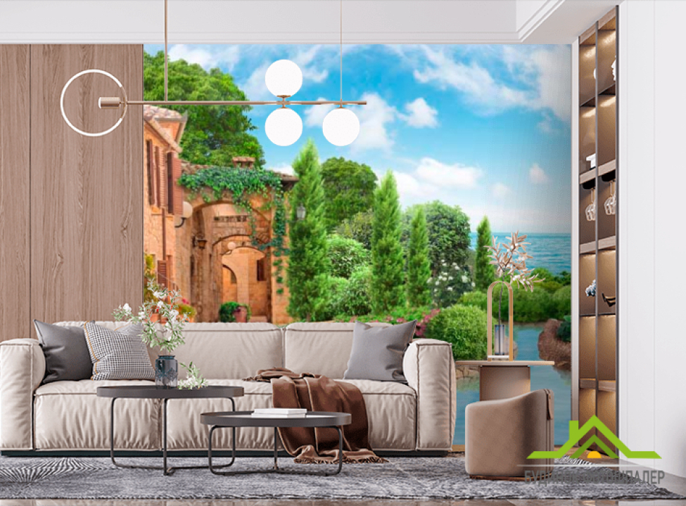 выбрать Фотообои Дворик Фотообои Фрески на стену