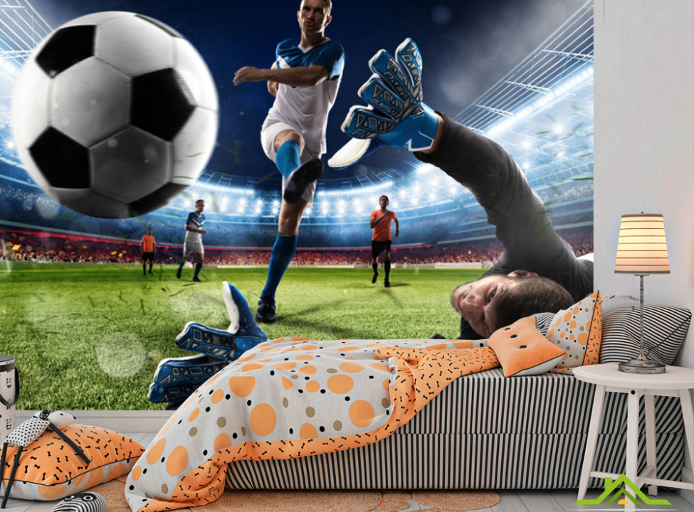 выбрать Фотошпалери Принт гол Фотошпалери футбол на стіну
