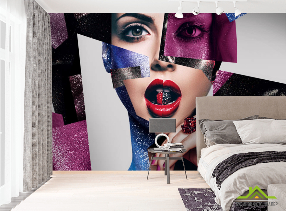 выбрать Фотообои Красивая девушка в салон красоты Фотообои в салон красоты на стену