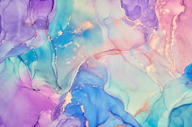 Фотошпалери яскравий різнокольоровий флюїд