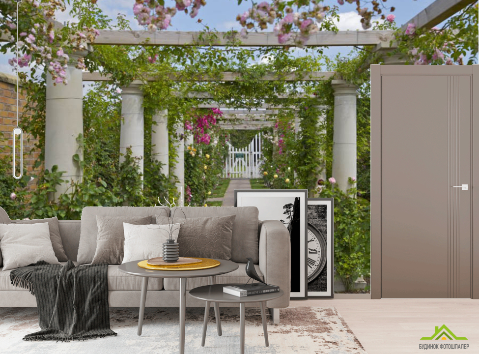 выбрать Фотообои Колонны в саду  на стену