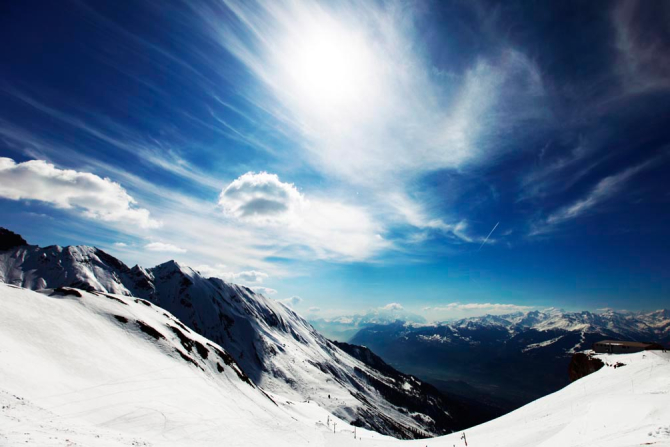 Фотошпалери Спуск в горах