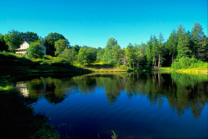 Фотообои Дом у озера