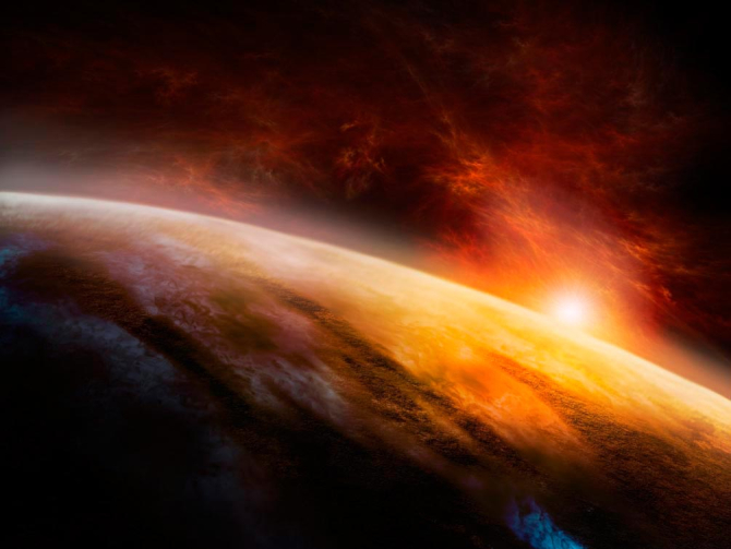 Фотообои Вспышки солнца