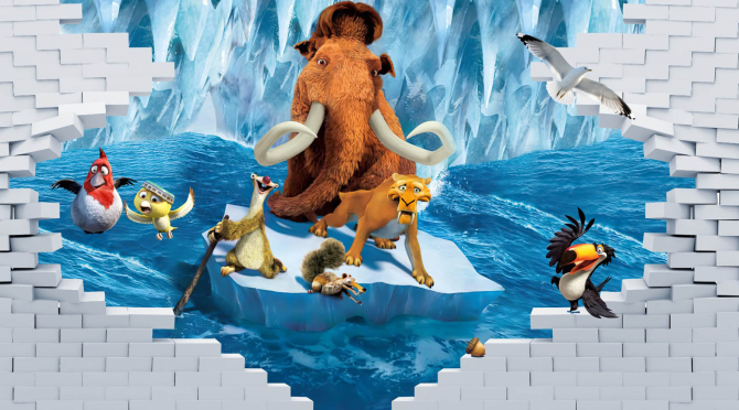 Фотообои 3д ледниковый период