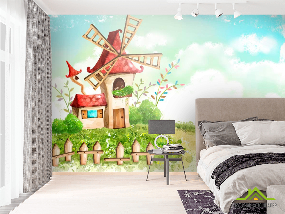 Фотошпалери Будиночок з млином