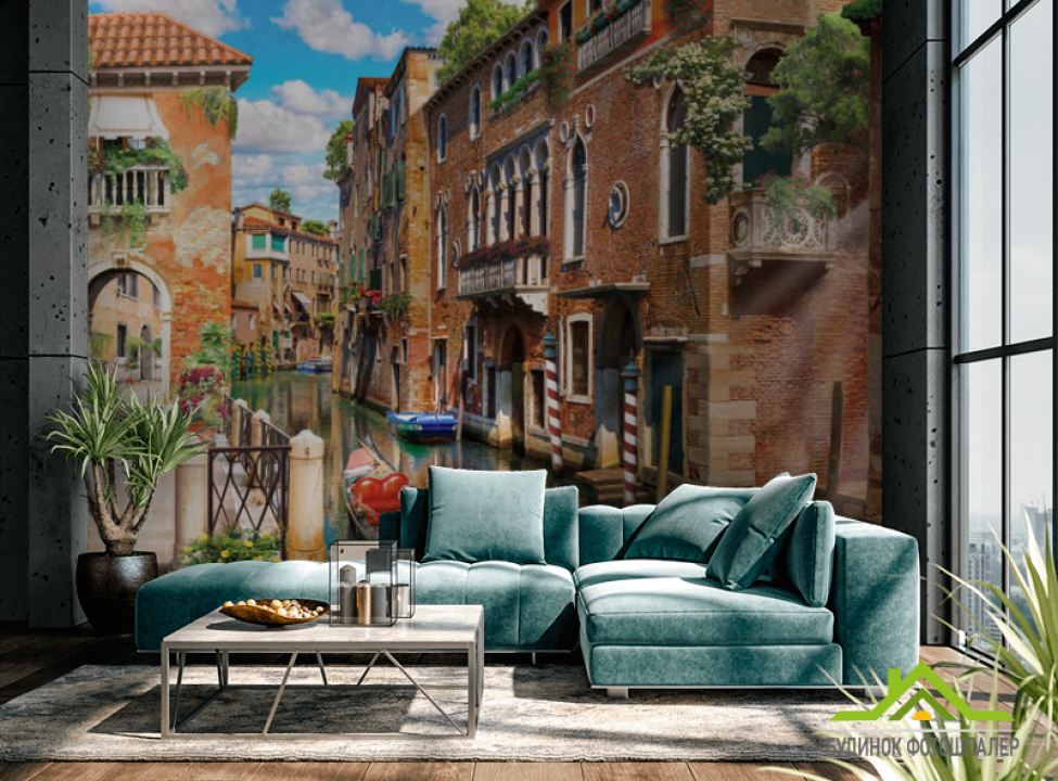 выбрать Фотошпалери Венеціанська вуличка Фотошпалери Фрески на стіну