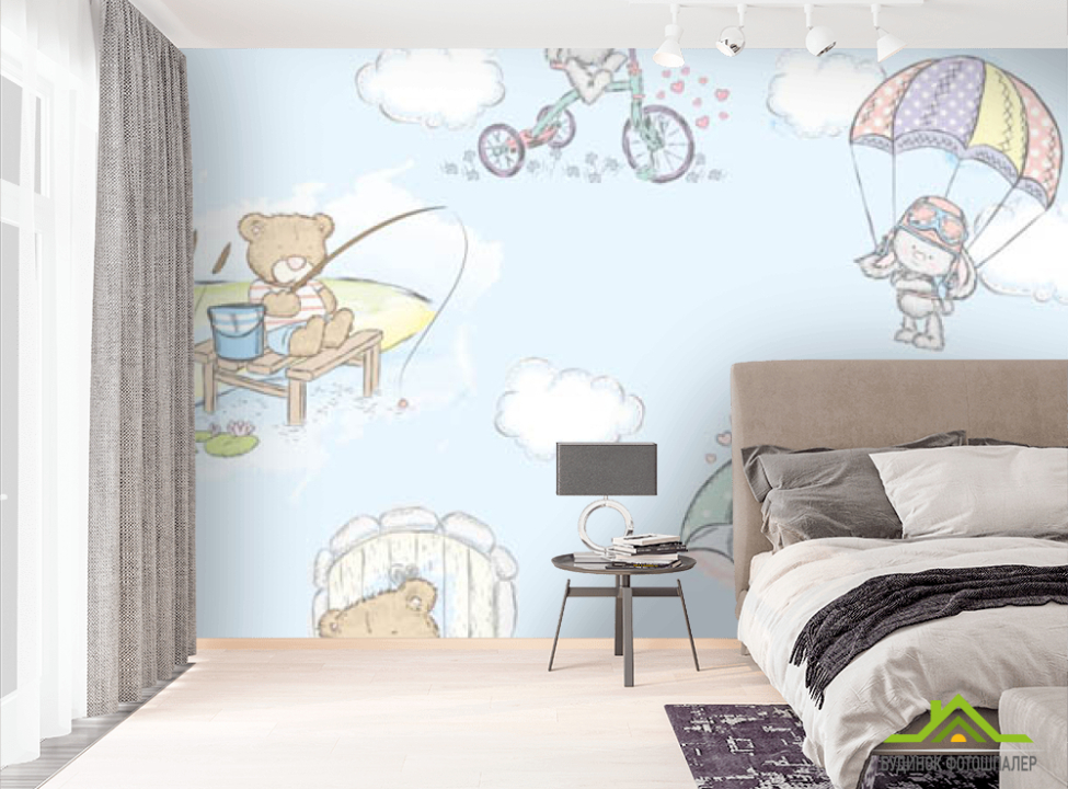 выбрать Фотошпалери Ведмедики і зайчика Фотошпалери різні на стіну