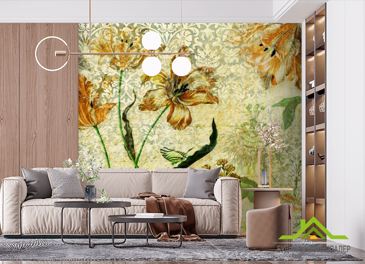 Фотообои Винтажные тюльпаны