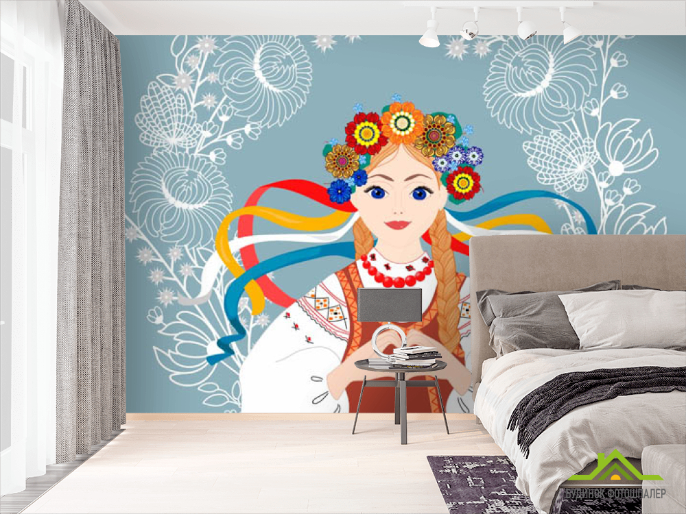 Фотошпалери Україночка