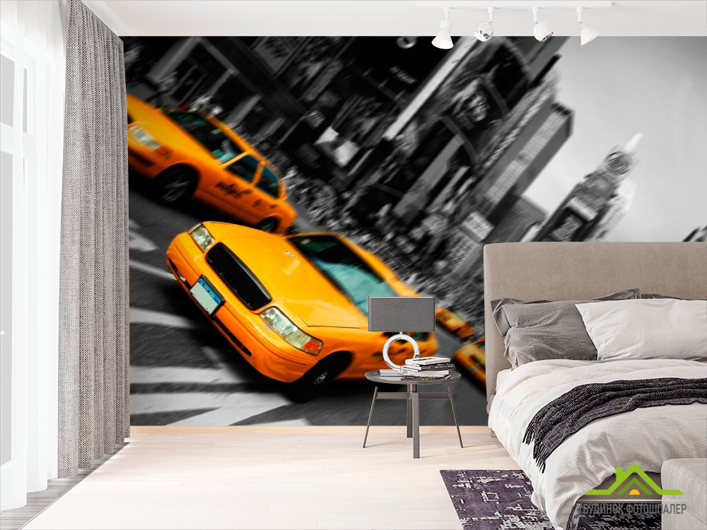 Фотошпалери Машини в місті