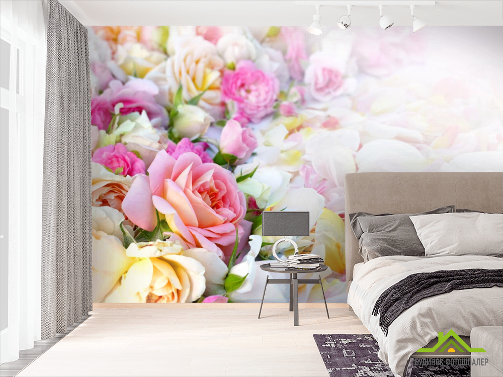 Фотообои нежные розы