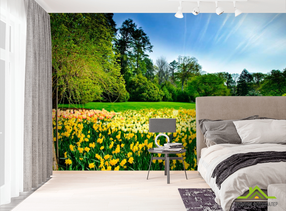 выбрать Фотообои Клумбы Фотообои лес на стену