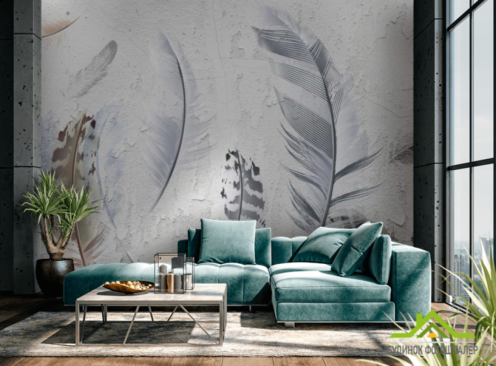 выбрать Фотообои Перья в скандинавском стиле Фотообои в скандинавском стиле на стену