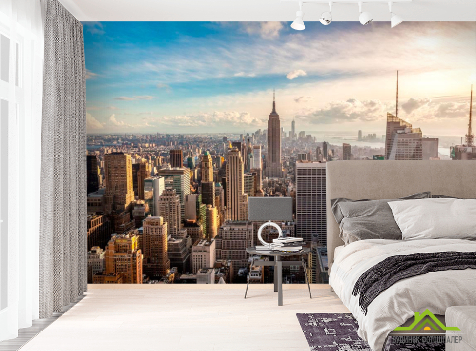 выбрать Фотообои Вид сверху город Фотообои Современный город на стену