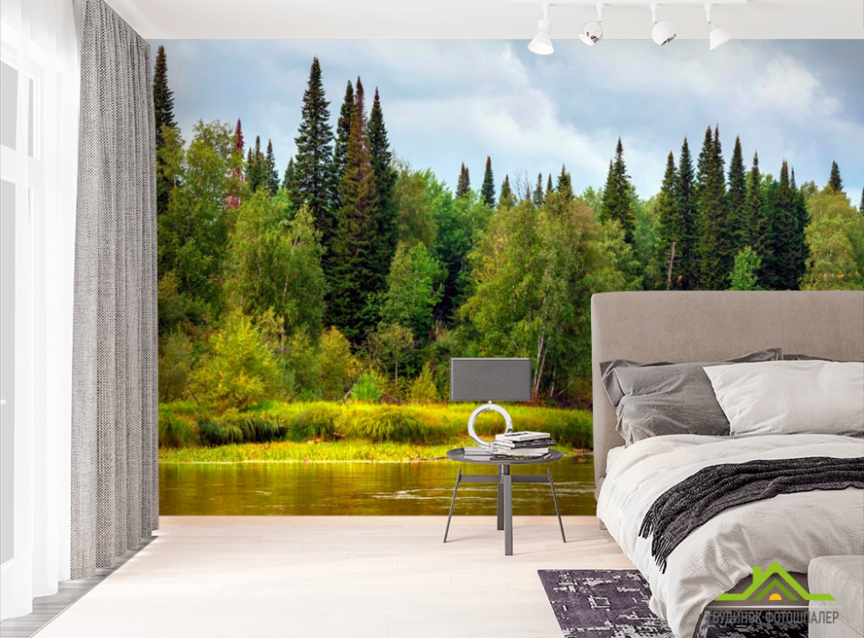 выбрать Фотообои Течение, лес Фотообои лес на стену