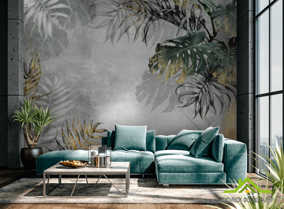 выбрать Фотообои тропические листья Фотообои тропические листья на стену