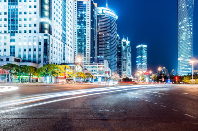 Фотошпалери дорога у великому місті